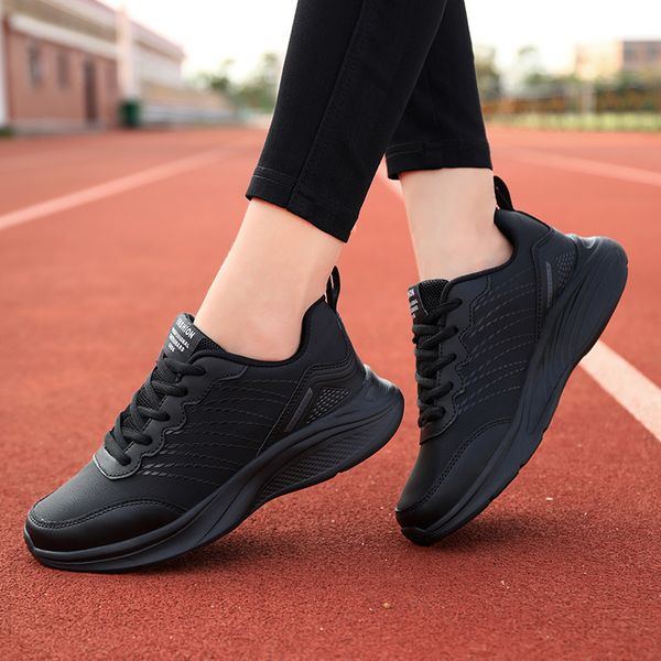 Kadın Erkekler için 2024 Ayakkabı Sıradan Siyah Mavi Gri Nefes Alabilir Rahat Spor Eğitmeni Spor Sneaker Color-155 Boyut 16 Comtable