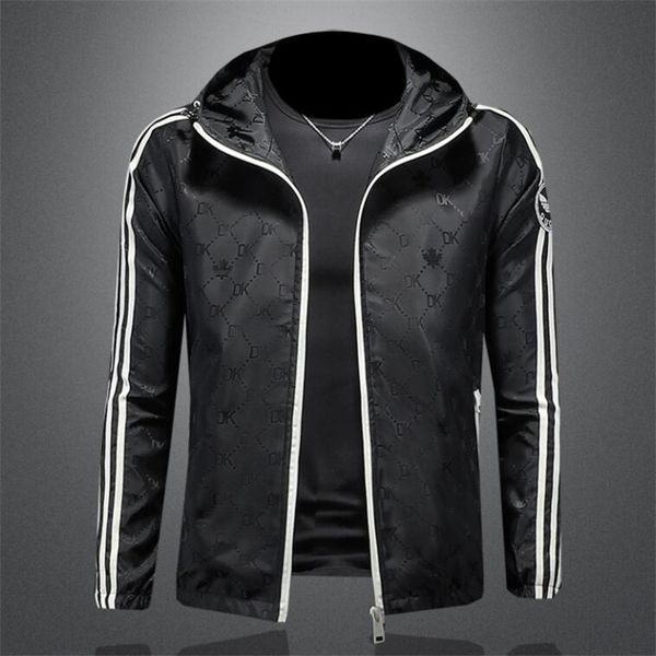 Novo Estilo Jaquetas Masculinas Designer Primavera e Outono Windrunner Tee Moda Com Capuz Esportes Preto Windbreaker Casual Beisebol Zipper Jaquetas Roupas M-5XL