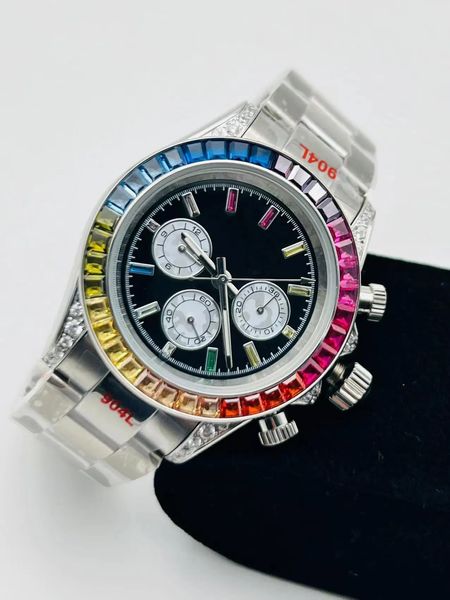 Orologio da coppia 41MM Automatico 2813 Movimento Orologio Zaffiro luminoso Impermeabile Sport Moda Orologi da polso montre de luxe orologi regali Orologi da donna con diamanti