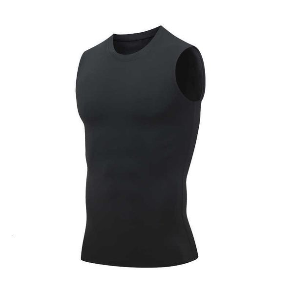 Kurzarm-Tanktop für Herren für Sport, Fitness, Basketball, Laufen, Leichtathletik, hohe Elastizität, schnell trocknend, Kompression und Feuchtigkeitsaufnahme, als Basisshirt