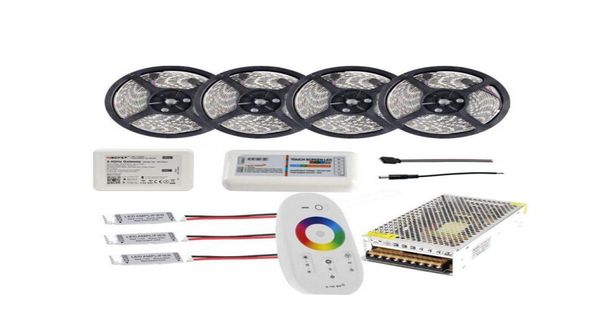 WIFI 20 м водонепроницаемая светодиодная лента RGB RGBW RGBWW 5050 SMD Reel Tiras Lights RF пульт дистанционного управления адаптер питания Ampl1635041