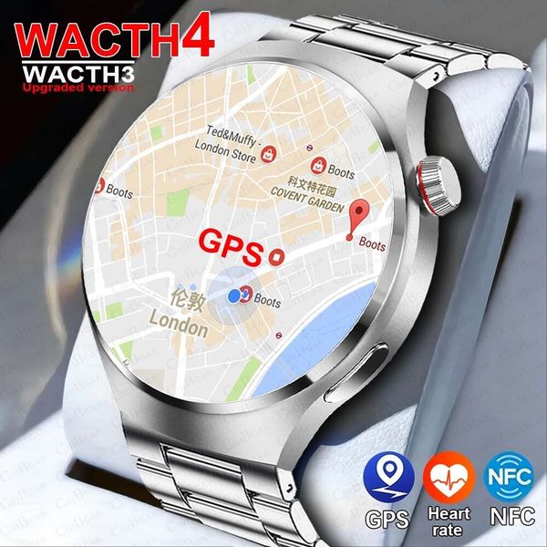 NFC GPS Pista Sport Smartwatch Uomo AMOLED Schermo HD Chiamata Bluetooth IP68 Impermeabile Monitoraggio sanitario Smart Watch Donna 2024 Nuovo