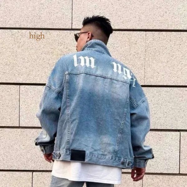 New Mens Denim Jaqueta Solta Casual Cardigan Casaco Designer Jaquetas Homens Mulheres Carta Denims Roupas Casal Macacões High Street Mangas Compridas Top 33