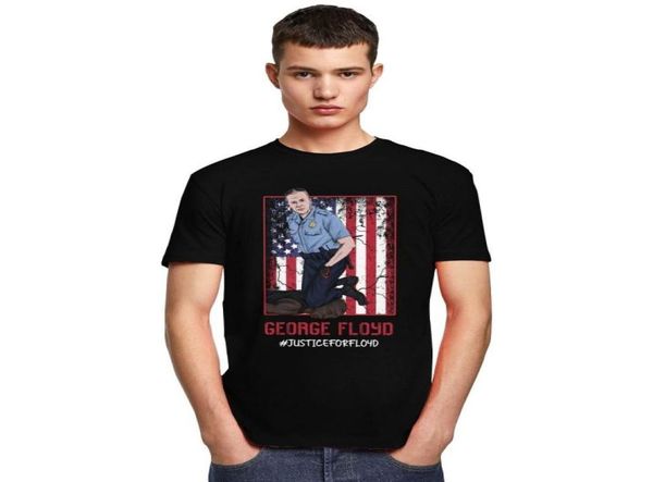 Футболка George Floyd Justice for Floyd, мужская футболка с эффектом памяти, с круглым вырезом, с коротким рукавом, футболка I Can 039T, свободная посадка, одежда2442713