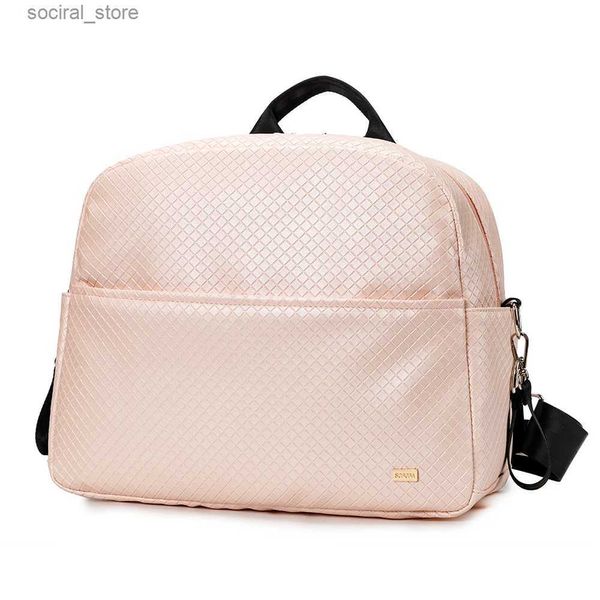 Wickeltaschen Soboba 2024 ic Wickeltasche Wasserdichter Mama-Rucksack mit großer Kapazität Solid Pink Wickelrucksack für ReisenL240305