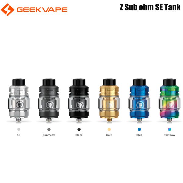 Geekvape Z Subohm SE Tanque Atomizador de fluxo de ar ajustável 5,5ml Top Fill fit Z Bobina para T200 Mod Vaporizador E Cigarro