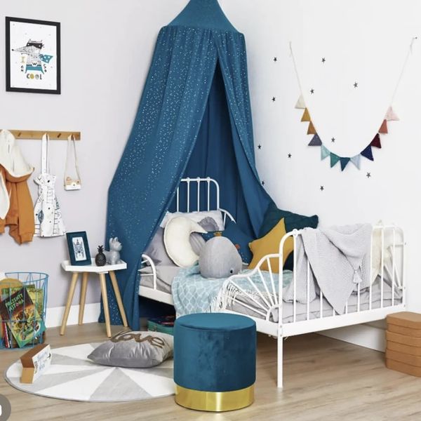 Baby-Moskitonetz für Kinderbett, Baumwolle, Betthimmel, Prinzessin, hängender Kuppelvorhang, Kinderspielzelt, Mädchen-Schlafzimmer-Dekoration 240223