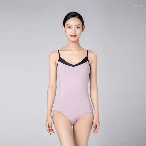 Bühne tragen Frauen Ballett Trikot Gymnastik Kostüm Erwachsene Splice Praxis Tanz Hohe Qualität Bodys Ballerina Badeanzug