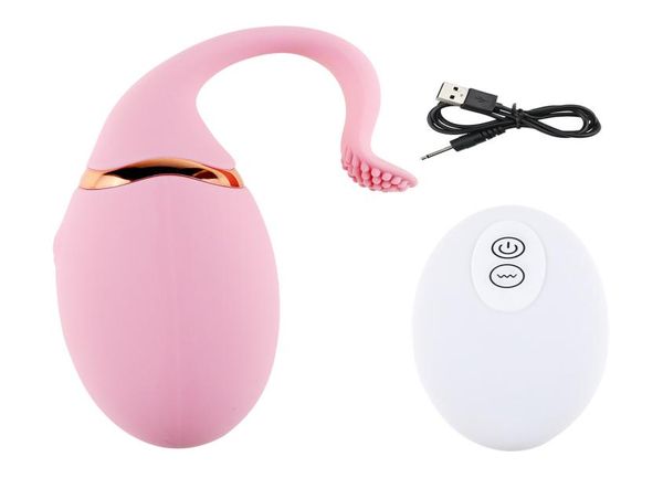 Kaulquappe USB-Ladevibrator, Silikon, wasserdicht, Massagegerät, Fernbedienung, mit G-Punkt-Stimulation, sexueller Orgasmus, ABS, Sexspielzeug für W2667688