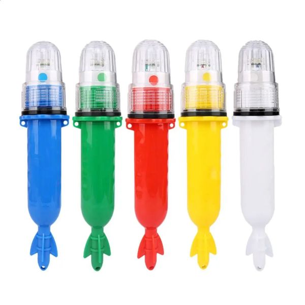 10pc luz de pesca subaquática rede beacon bóia sinal luz indicadora isca luz holofote de pesca flash duplo 240305