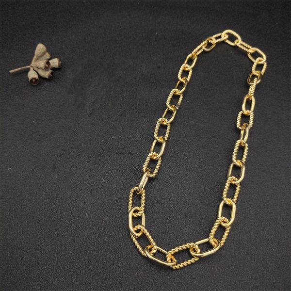 Dy moda collana di gioielli di lusso catene di design per uomo con ciondolo collana lunga di design per donna accessori per coppie in acciaio regali zl124 E4