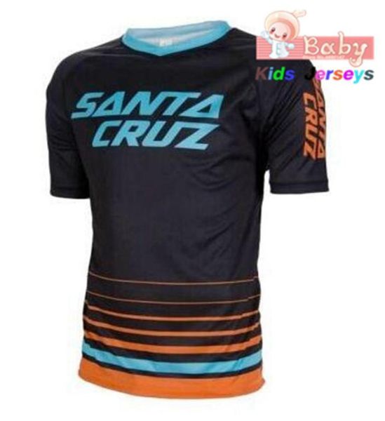 Camisa de ciclismo de manga curta para meninos, camisa offroad de bicicleta mtb downhill dh mx uniforme roupas de mountain bike cross wear1129942