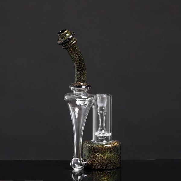 Anguschenchen Özelleştirilmiş Stiller ve Renkler Stil Ash Catcher Petek Bong Bongs Shisha Borosilikat Cam Sınırlı Ürün