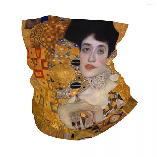 Berets The Lady In Gold - Gustav Klimt Bandana Neck Cover Impresso Lenço Mágico Multi-Uso Máscara Caminhadas Pesca Para Homens Mulheres