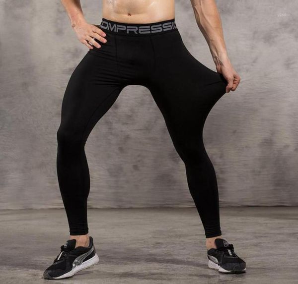 Koşu Pantolon Vansik Mens Sıkıştırma Tayt Cilt Jogging Jogger Fitness Egzersiz Spor Salonu Atletik Uzun Pantolon Spandex Hızlı Dry12305637