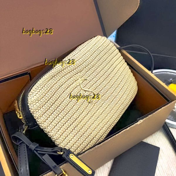 Sacos de noite Bolsa Carteiras Ráfias Weave Palha Camera Bag Womens Underarm Cruz Corpo Luxurys Totes Sacos de Embreagem Homens Sling Designer Ombro Lady Travel Tassel Bags