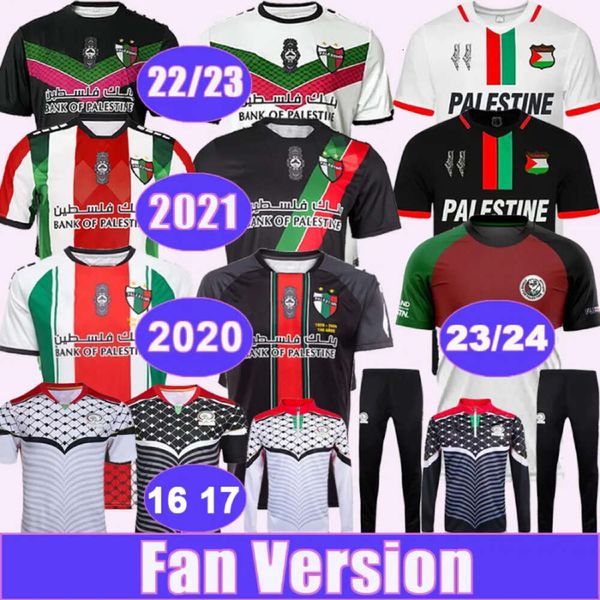 23-25 ​​Filestino Erkek CD Palestino Futbol Formaları Şili Carrasco Cornejo Salas Davila Farias Away Away Away Kırmızı Beyaz Uzak Siyah Filistin Futbol Gömlek