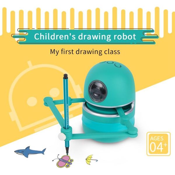 Landzo quincy magia q robô para estudantes aprender ferramenta de desenho meninos meninas crianças brinquedos educativos toxin272q