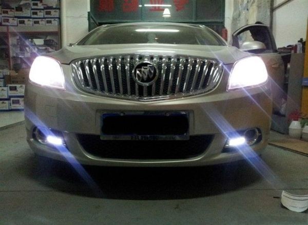 1 psairlot super brilhante osram led chips led luz de circulação diurna drl com cobertura da lâmpada nevoeiro para buick excelle gt verano led nevoeiro 7978351