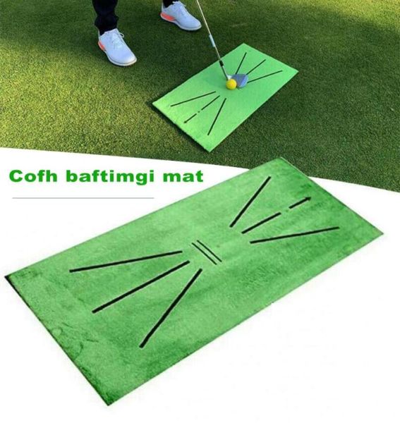 Tapetes Portátil Treinamento de Golfe Swing Detecção Mat Batting Golfista Prática Ajuda Almofada Indoor Jogo Hitting8224285