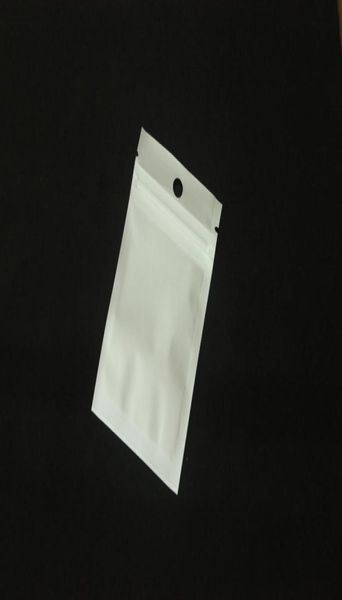610 7512 1018 1624 cm Klare weiße Perlenkunststoff-Poly-OPP-Pakete Verpackung Zip-Lock-Einzelhandelsverpackung Schmuckbeutel Für iPhone SA2656344