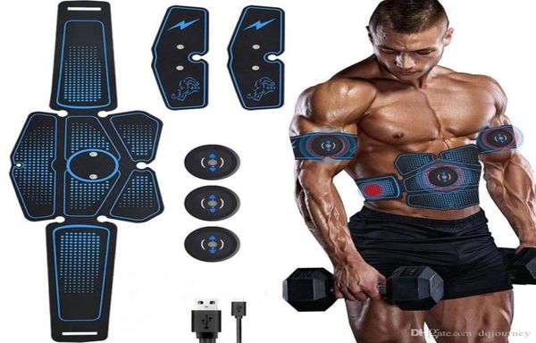 Bauchmuskelstimulator-Trainer EMS Abs Fitnessgeräte Trainingsausrüstung Muskeln Elektrostimulator Toner Übung zu Hause im Fitnessstudio9778867