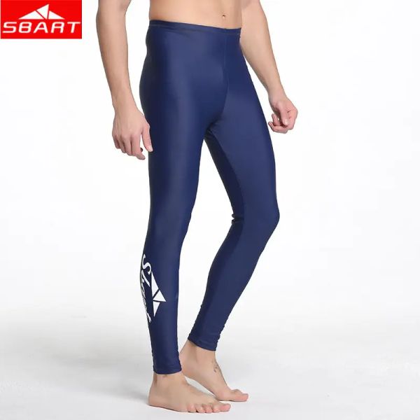 Costumi da bagno SBART Uomo Leggings da sub Mute Pantalone Lycra AntiJellyfish Sun UV Swimmin Costume da bagno Snorkeling Surf Rash Guards Plus 4XL