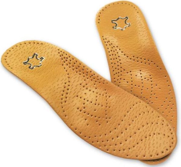 Vendita di solette Ortics in pelle per supporto dell'arco plantare del piede piatto Solette ortopediche in silicone da 25 mm per uomo e donna7103424