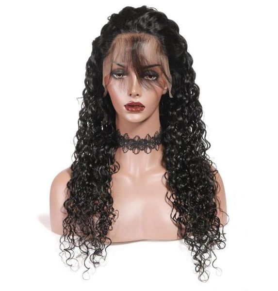 Onda de água perucas onda do corpo molhado e ondulado cabelo humano rendas frente perucas yaki em linha reta cabelo brasileiro solto onda profunda kinky encaracolado humano h1745208