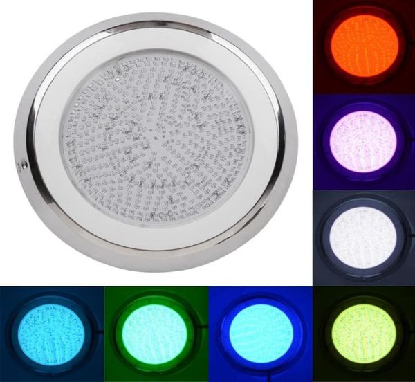 Edelstahlmaterial, Wandmontage, RGB-Farbe, 54 W, 432 Stück, LED-Schwimmbad-LED-Leuchten, Teichbrunnen, Unterwasser-IP68-wasserdichte Lampe1812976