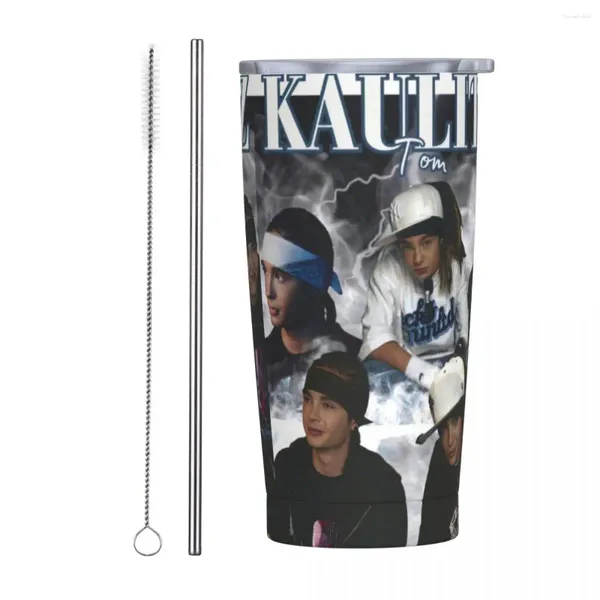 Tumblers Edelstahl Tumbler T-Tokio El Thermobecher T-Tom Kaulitz Rock Band halten Hitze kalt und Becher Tasse Grafik Wasserflasche