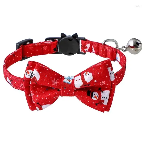 Vestuário para cães 1 pc Natal Pet Collar Ajustável Festivo Gato Bowtie Bow Tie com Sino Suprimentos Acessórios