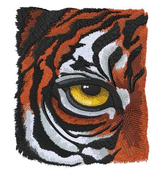 Olho feroz de remendos bordados de tigre para roupas motociclista punk ferro em emblemas costura inteira logotipo patch2211300