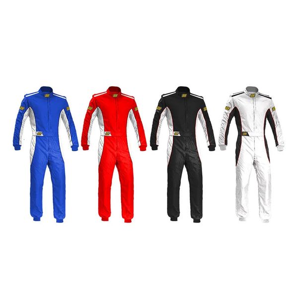 Roupas de corrida respirável ternos de kart à prova d'água um macacão de corrida resistente ao desgaste roupas de motociclista fibra de poliéster S-4XL 240227