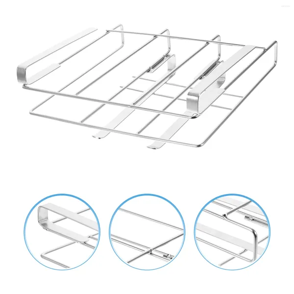 Prateleira de armário de armazenamento de cozinha Organizador de corte Rack de aço inoxidável para tábuas de corte