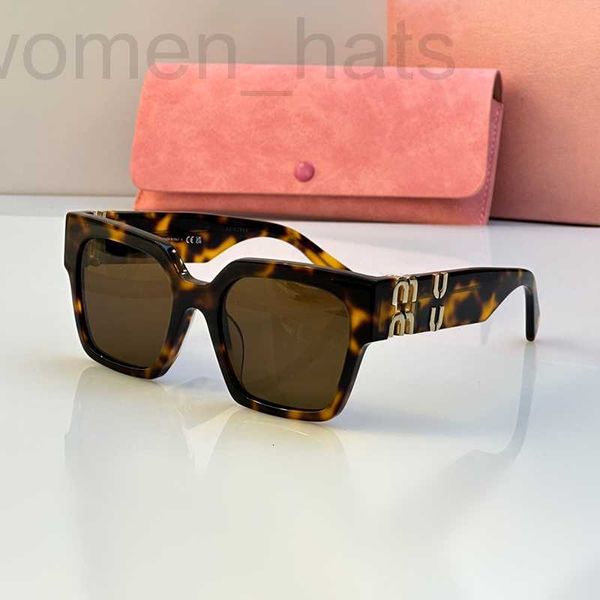 Дизайнерские солнцезащитные очки для женщин Miumius Tortoise Shell хорошего качества ацетата в американском стиле Простые стильные очки для обжариваний.