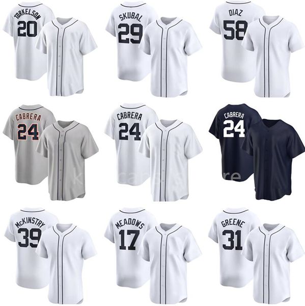 20 TORKELSON 24 CABRERA baseball JERSEYS kingcaps Cool Base Jersey dhgate Desconto esportes 24 CABRERA 29 SKUBAL 31 GREENE 28 BAEZ 58 DIAZ esportes atacado popular