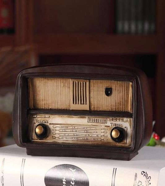 Modello di radio in resina in stile europeo Ornamenti nostalgici retrò Radio vintage Craft Bar Accessori per la casa Accessori regalo Imitazione antica 1003215078