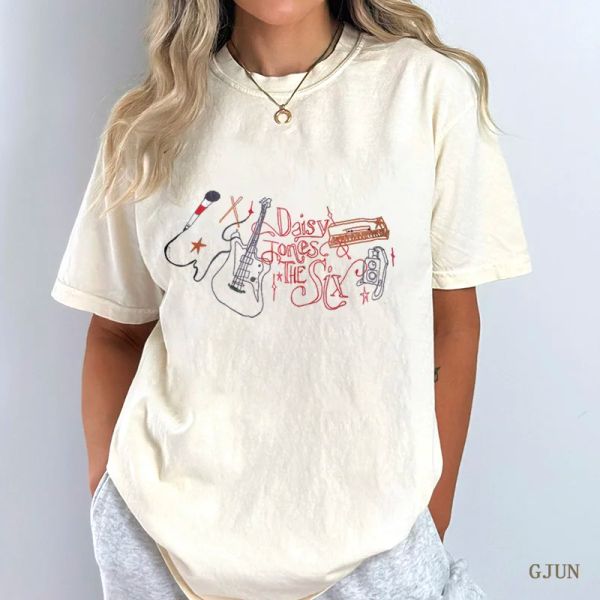 Maglietta margherita jones e le sei magliette per donne 2023 top a maniche corte hip hop tees abbigliamento femmina streetwear