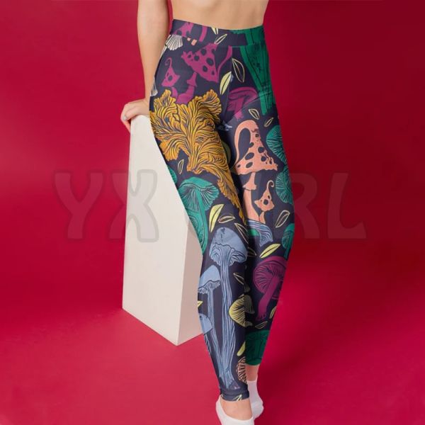 Leggings YX GIRL Leggings stampati in 3D da donna per ragazza Leggings stampati in 3D sexy Leggings skinny femminili elasticizzati Leggings yoga gotici