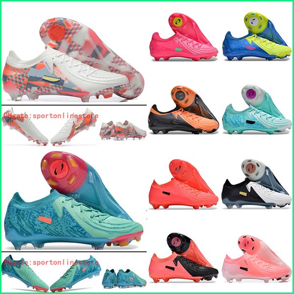 Phantom GX II Elite FG Scarpe da calcio Stivali Tacchetti per Uomo Donna Bambini Low Top calcio de rampon scarpe da calcio Fussballschuhe botas futbol Chaussures Firm Ground 01