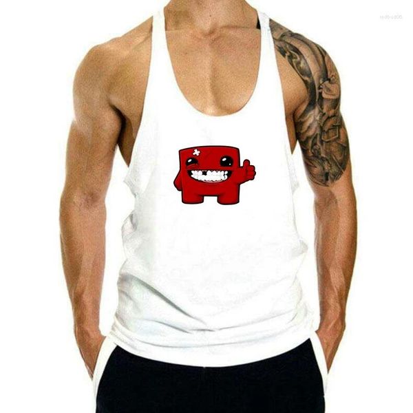 Regatas masculinas de algodão fashion top masculino super carne menino videogame