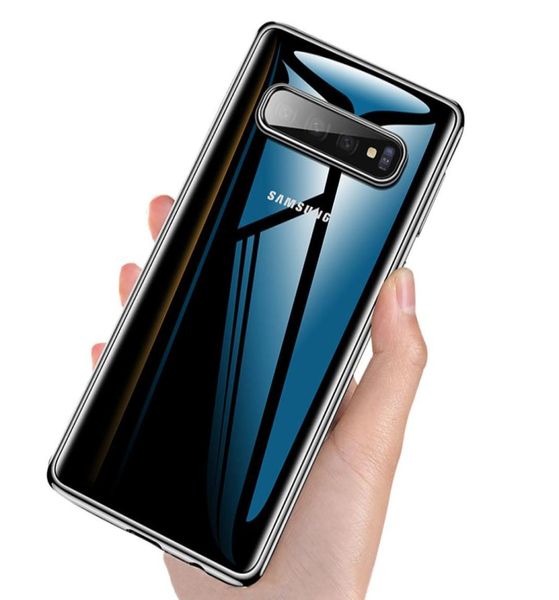 Schutzhülle für Samsung Galaxy S10 Plus, ultradünn, transparent, weiches TPU-Silikon, Rückseite für Samsung S10 S10 Plus6722469