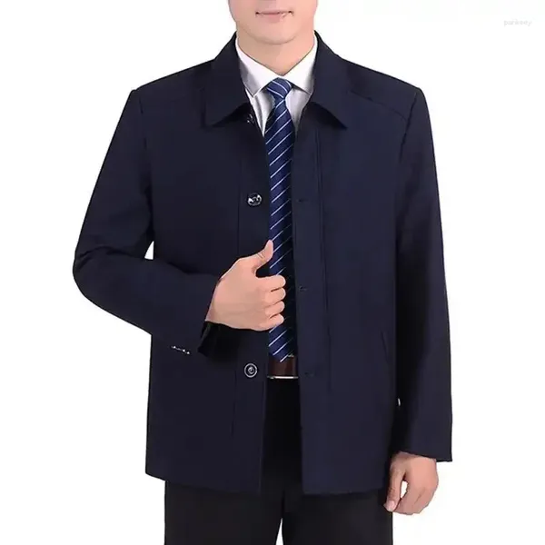 Giubbotti da uomo 2024 Primavera Autunno Casual Uomo Cappotto Giacca a vento spessa Lungo cappotto nero Capispalla maschile Ragazzi Trench 5XL Giacca