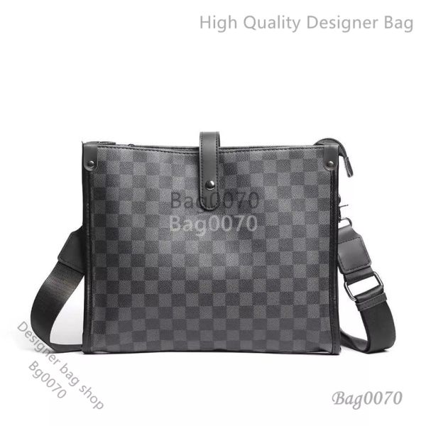 Designer-Tasche Neue modische, trendige, karierte One-Shoulder-Casual-Crossbody-Messenger-Tasche und koreanisch karierter Business-Herren-Rucksack 70 % Rabatt auf den Outlet-Ausverkauf