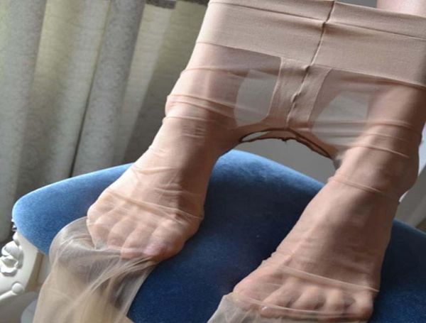 Pürüzsüz kumaş Parlak 8d seksi açık kasık yağ parlak külotlu çorap kadınlar kasıksız şeffaf çorap çorap çoraplar Hosiery2732164