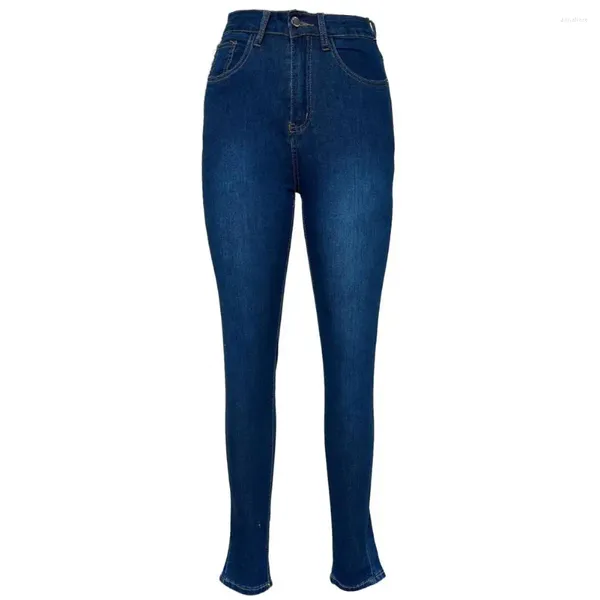 Frauen Jeans Frauen Slim Fit Denim Hosen Farbverlauf Hohe Taille Butt-angehoben Abnehmen Dehnbar Weich Für Dame Knöchel