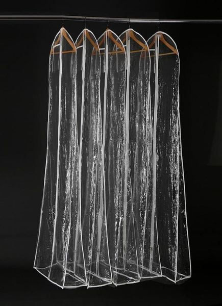 Dicker transparenter PVC-Staubbeutel für Hochzeitskleid, Abschlussball, Abendkleid, Taschen, 18070 cm, wasserdichter Kleiderschutz, Reiseaufbewahrung, Staubschutz, Cov7770457