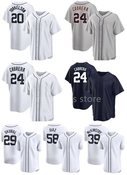 20 TORKELSON 24 CABRERA JERSEYS de beisebol Kingcaps Cool Base Jersey dhgate Desconto esportes 24 CABRERA 29 SKUBAL 31 GREENE 28 BAEZ 58 DIAZ 18 DIAZ 39 MCKINSTRY 17 MEADOWS