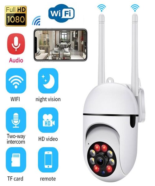 A7 Mini Kamera WiFi Kablosuz IP Kameralar PTZ Webcam Güvenlik Kamerası Akıllı Ev Monitörü CCTV 1080P İki Yolcu Talk LED Gece Visio4690001